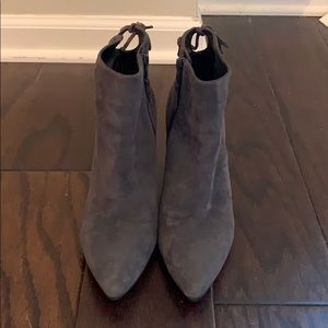 Stuart Weitzman Gray Suede Booties
